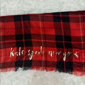 Plaid scarf.